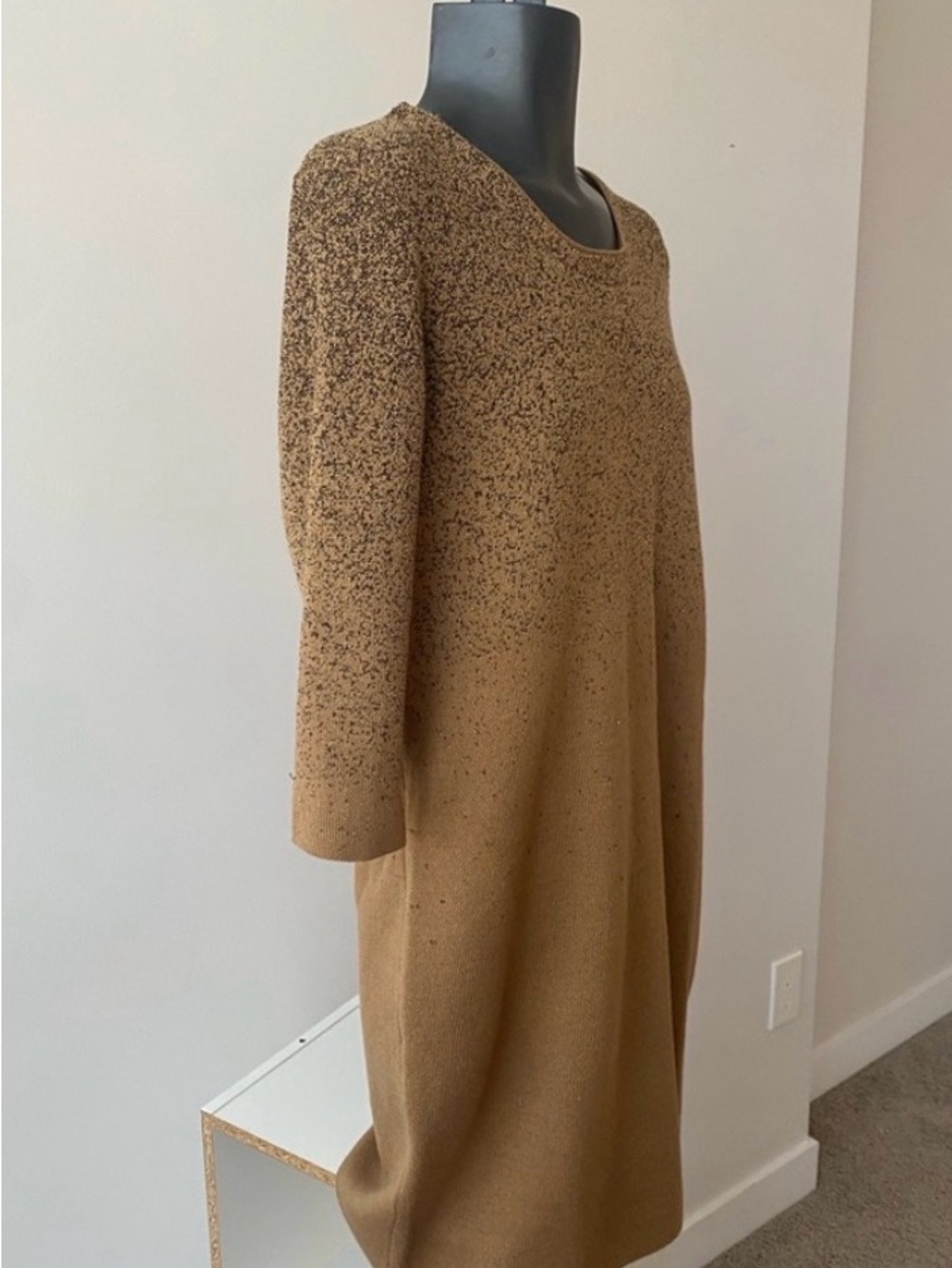 Cleo sweter dress with gold/ brown Ombre/  woman’s size Small - Picture 3 of 8